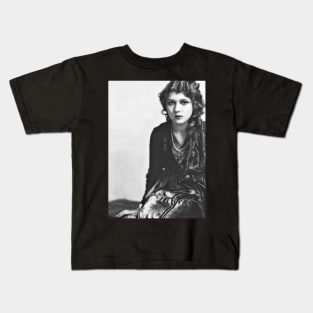 Silent Siren Mary Pickford Kids T-Shirt